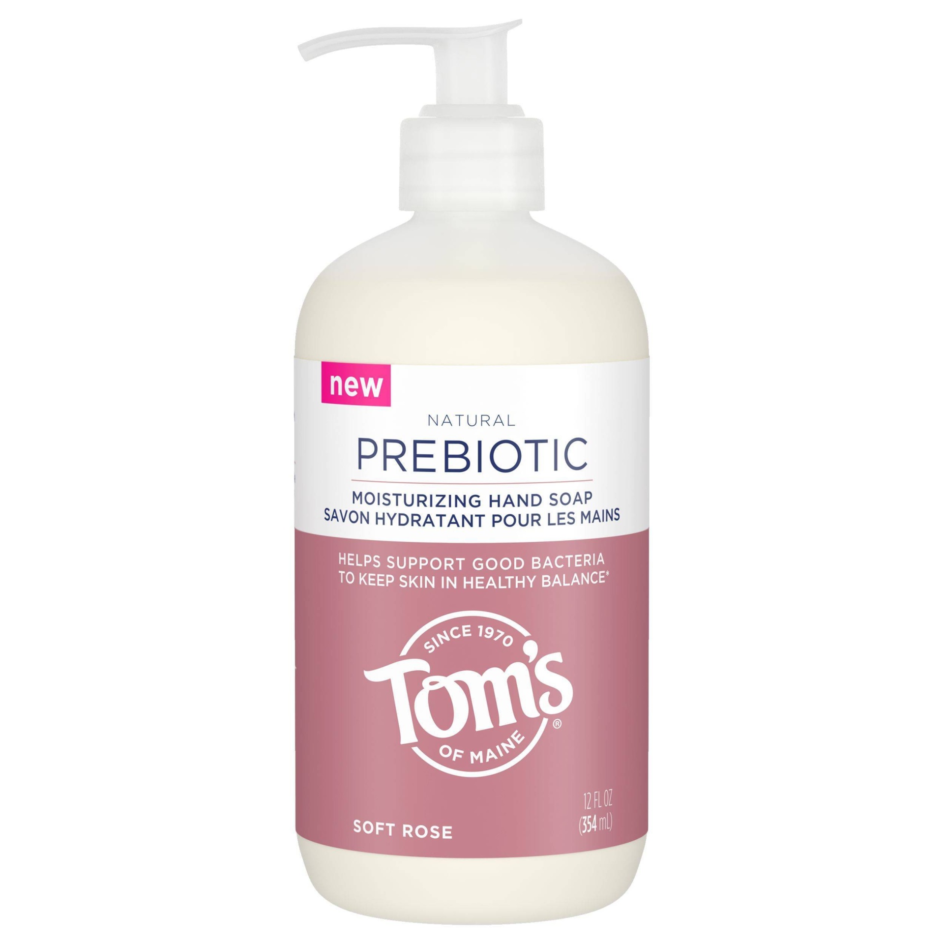 slide 1 of 4, Tom's of Maine Prebiotic Soft Rose Hand Soap, 12 fl oz