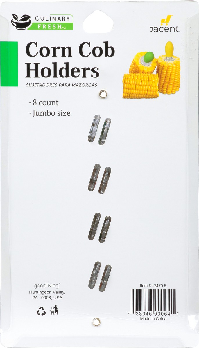 slide 6 of 12, Culinary Fresh Jumbo Size Corn Cob Holders 8 Holders 8 ea, 8 ct