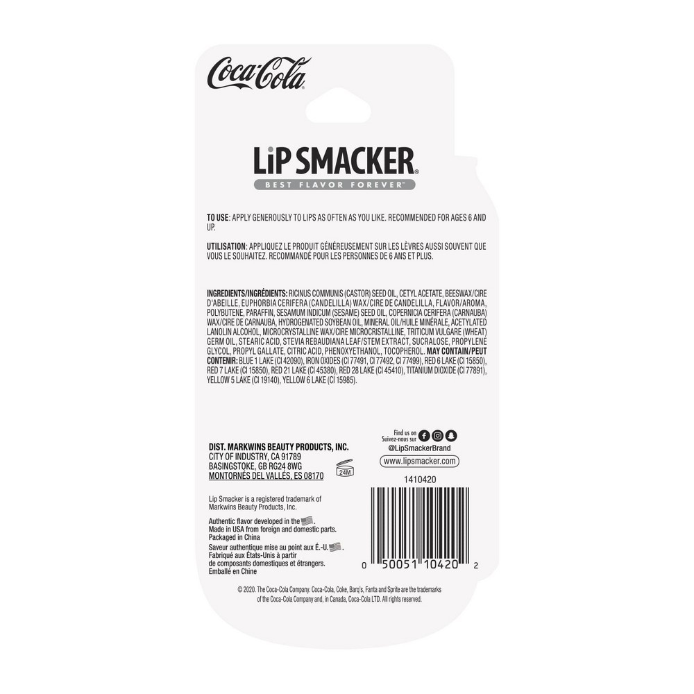 slide 3 of 3, Lip Smacker Lip Balm Single - Coca Cola, 0.14 oz