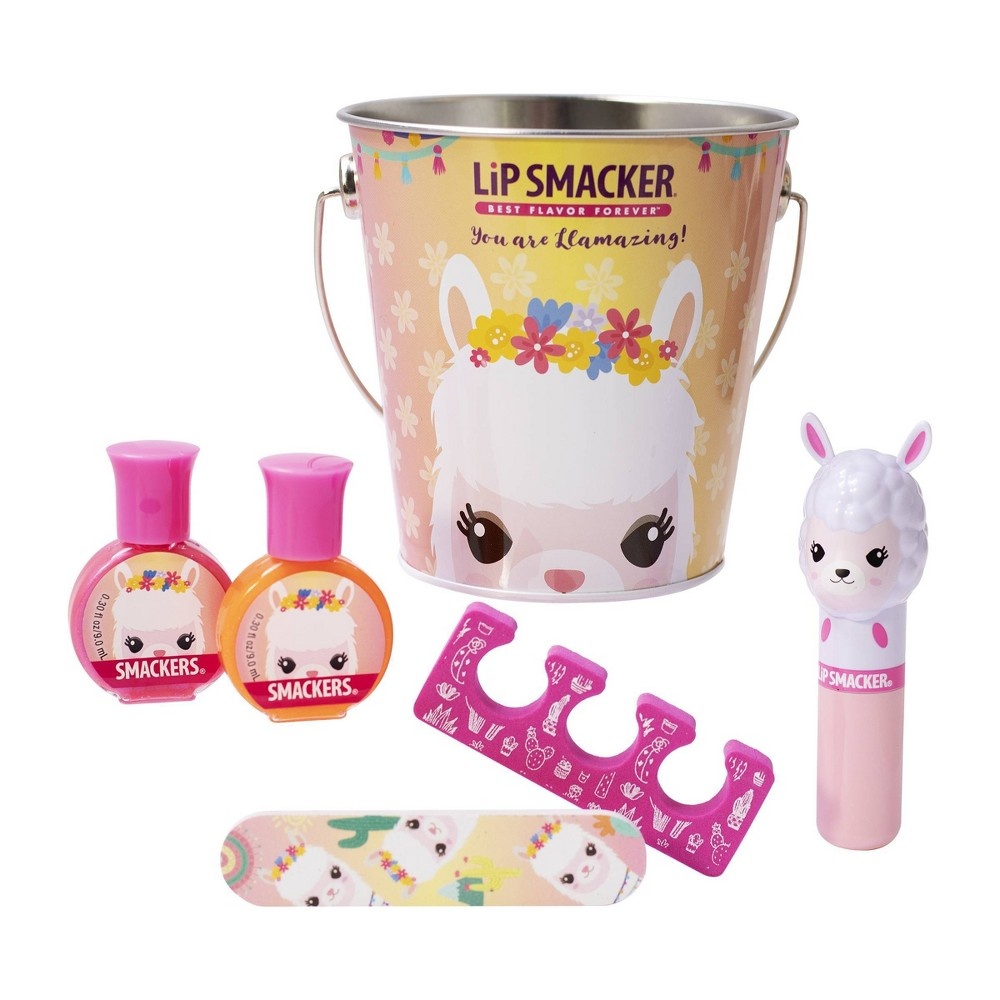 slide 2 of 3, Lip Smacker Color Bucket Cosmetic Set - llama, 1 ct