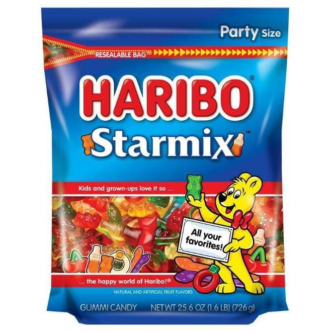 slide 1 of 3, Haribo Starmix, 25.6 oz