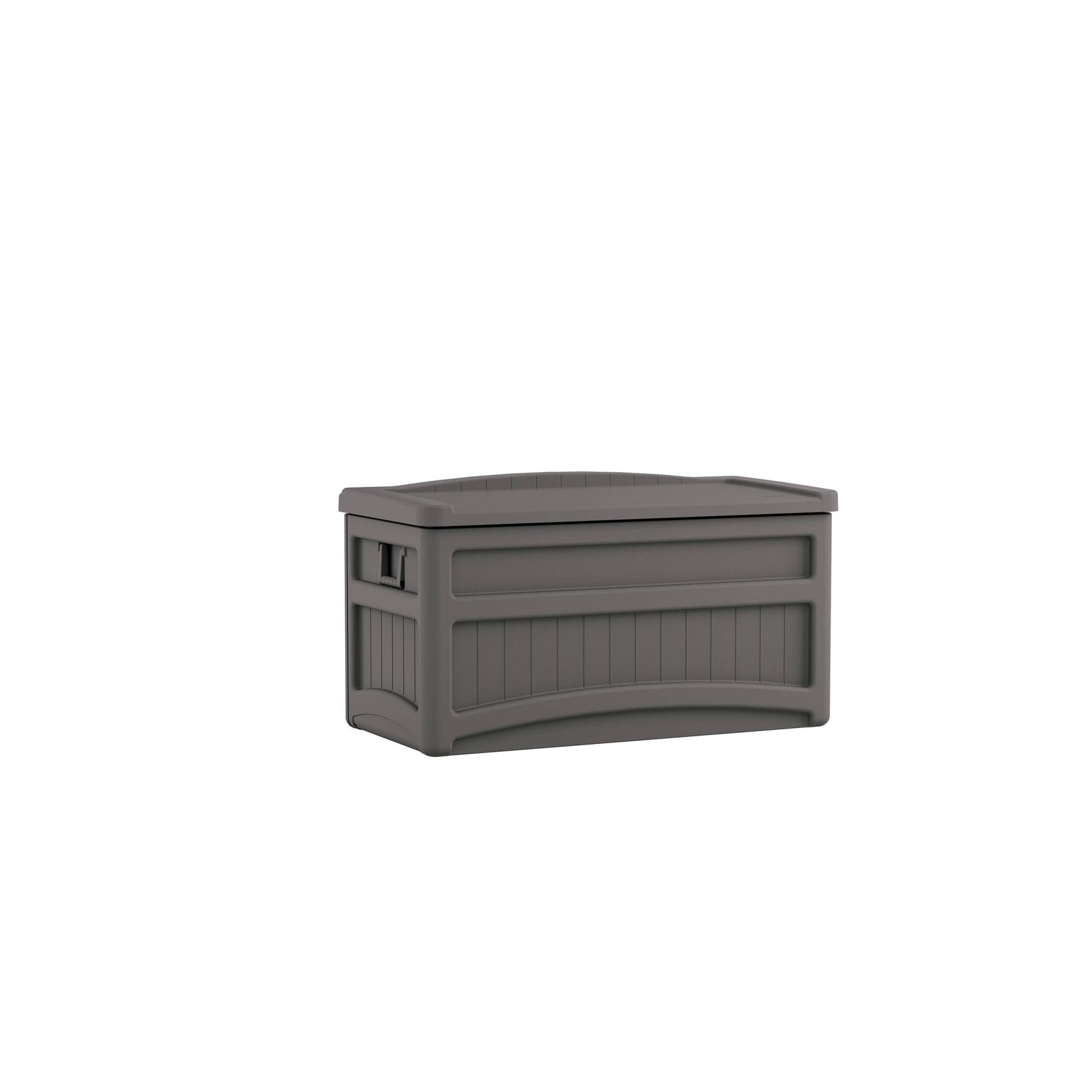 Suncast 73gal Deck Box With Seat Stoney Gray 1 ct Shipt