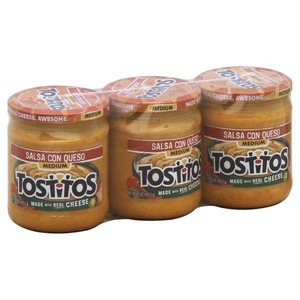 slide 1 of 1, Tostitos Queso Dip, 3 ct