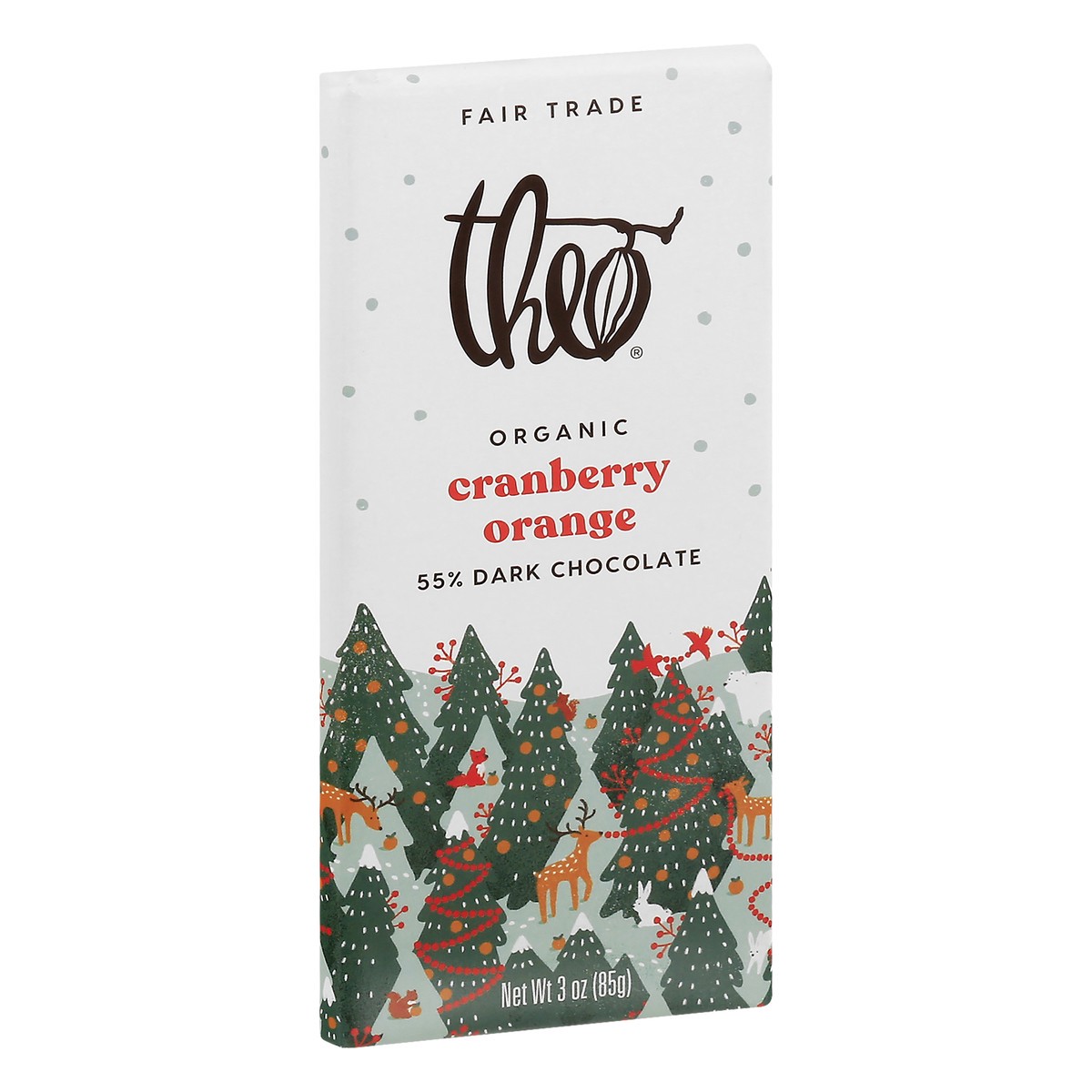 slide 2 of 9, Theo Cranberry Dark Choc Bar, 3 oz