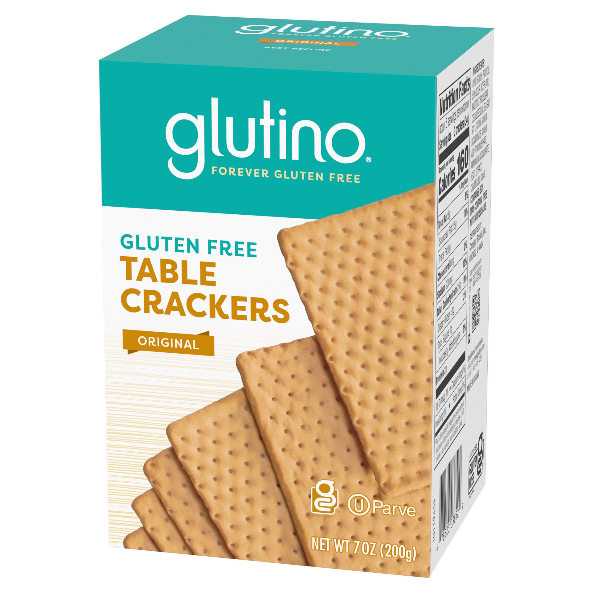slide 4 of 5, Glutino Gluten Free Original Table Crackers 7 oz, 7 oz
