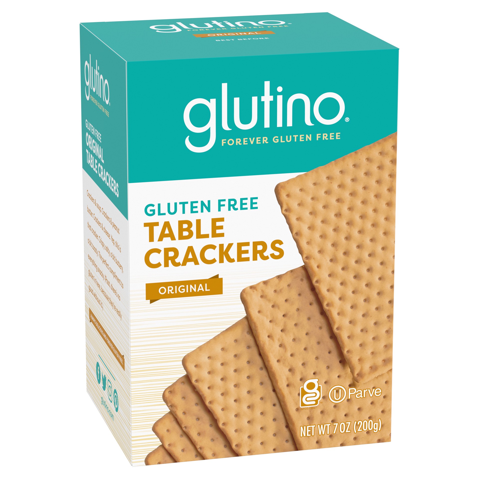 slide 3 of 5, Glutino Gluten Free Original Table Crackers 7 oz, 7 oz