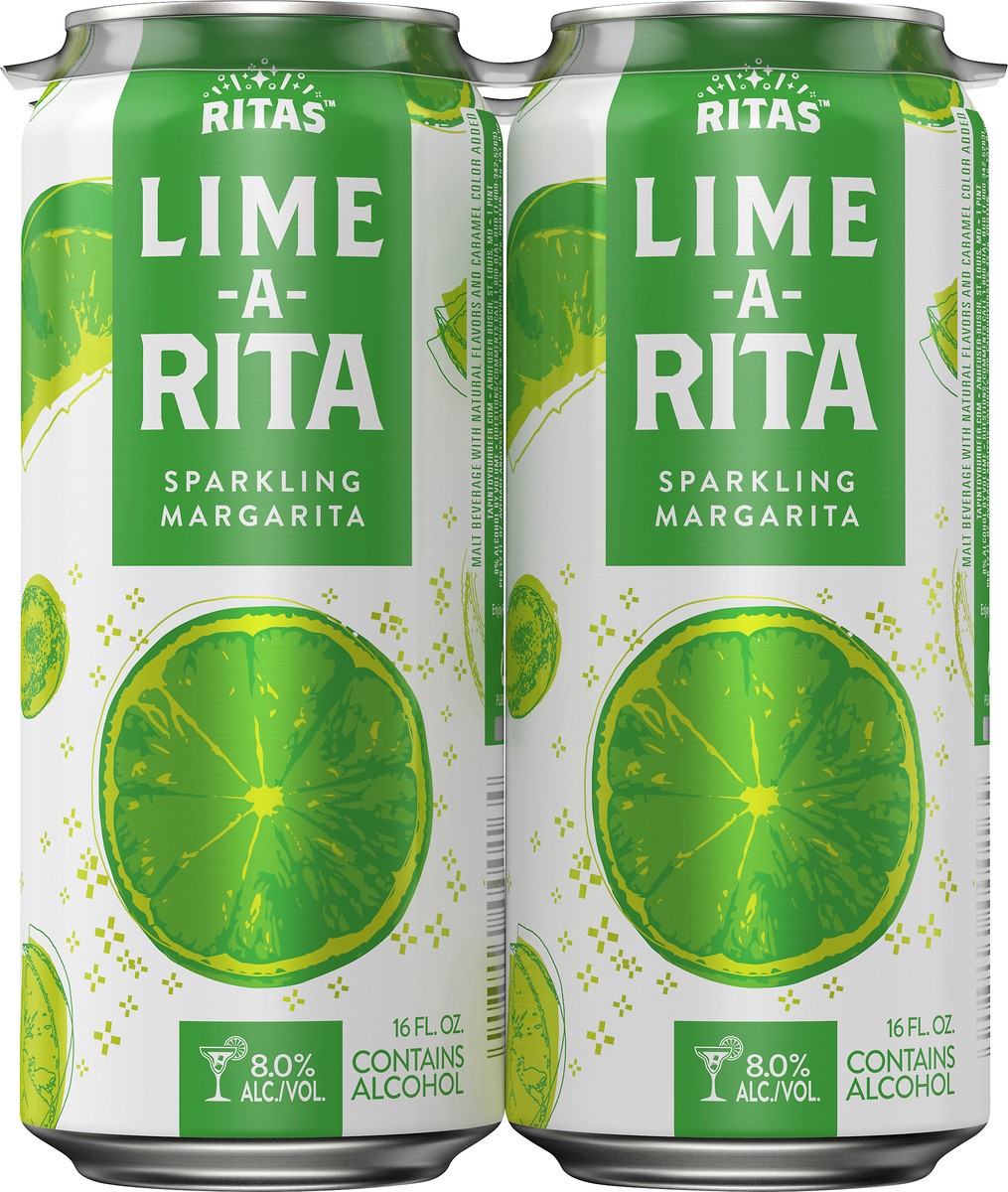 slide 3 of 8, RITAS™ Classic Lime-A-Rita Malt Beverage, 16 fl. oz. Can, 16 fl oz