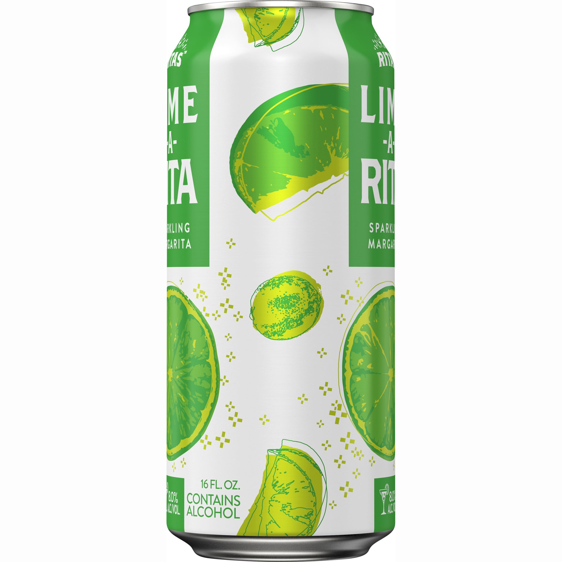 slide 1 of 8, RITAS™ Classic Lime-A-Rita Malt Beverage, 16 fl. oz. Can, 16 fl oz
