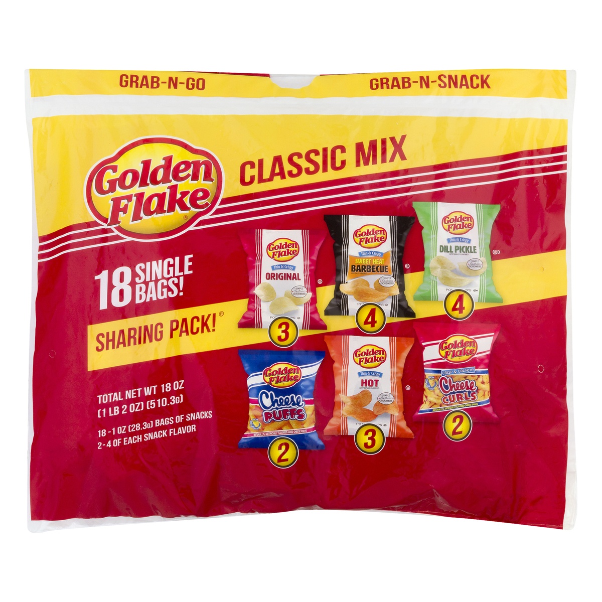 slide 1 of 1, Golden Flake Classic Variety Pack, 20 oz