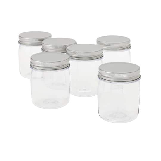 slide 1 of 4, 8oz. Plastic Mason Jars By Celebrate It, 6ct., 6 ct