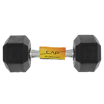 slide 1 of 1, Cap Coated Hex Dumbbell, 12 lb