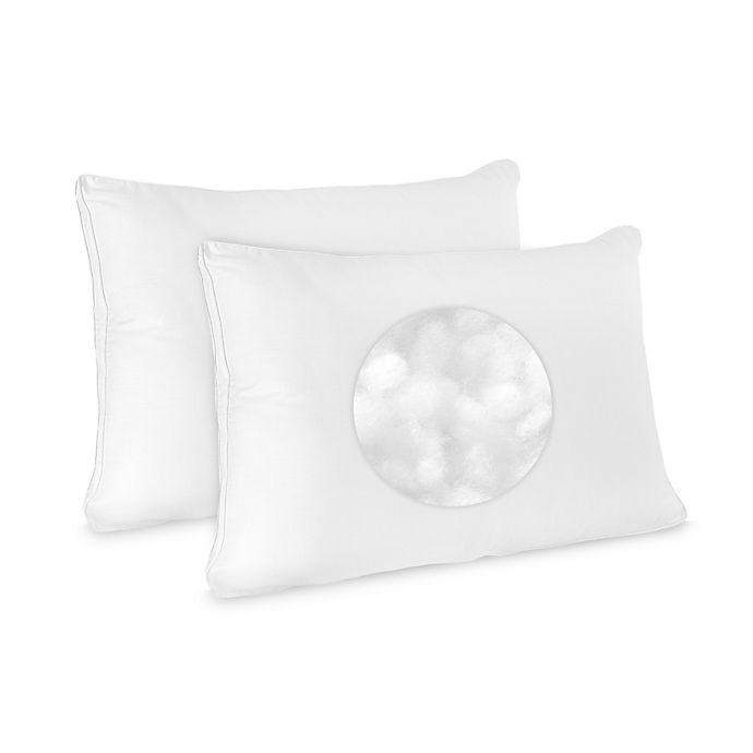 slide 2 of 10, SensorPEDIC Low Profile Stomach Sleeper Jumbo Pillow, 2 ct