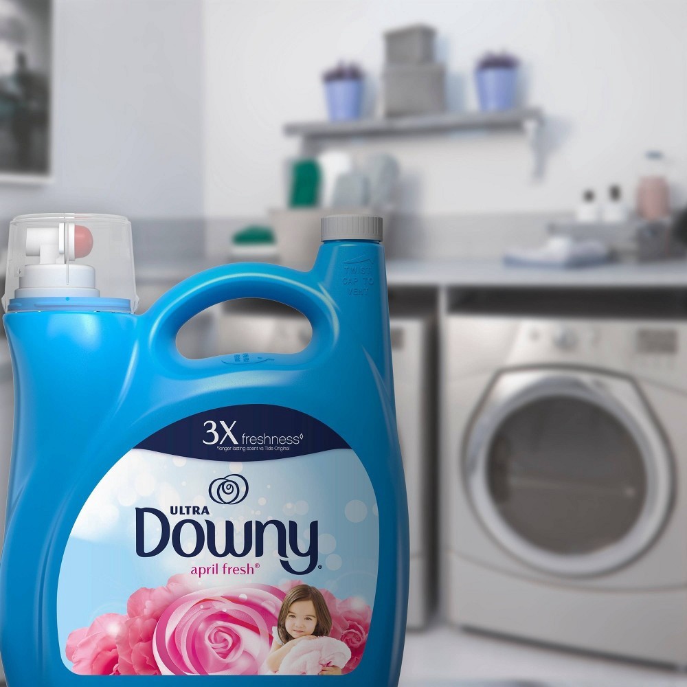 slide 5 of 9, Downy Ultra Liquid Fabric Conditioner (Fabric Softener),, 150 fl oz