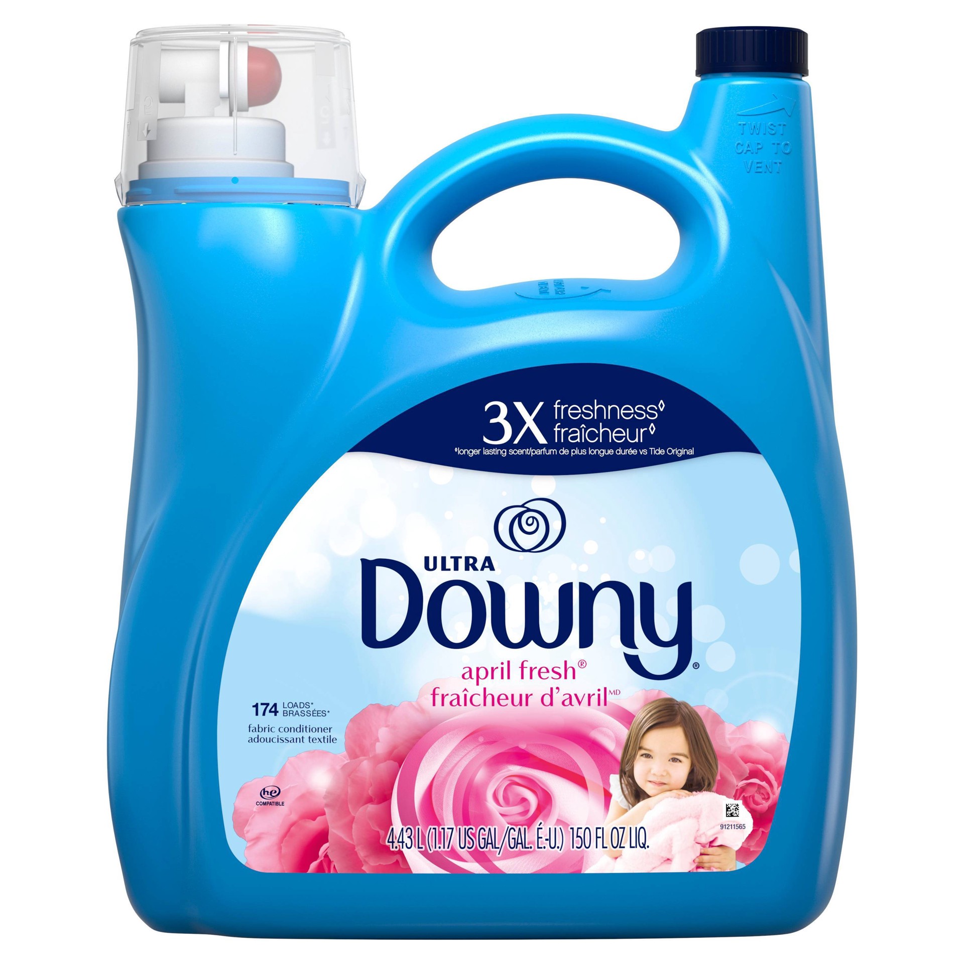 slide 1 of 9, Downy Ultra Liquid Fabric Conditioner (Fabric Softener),, 150 fl oz