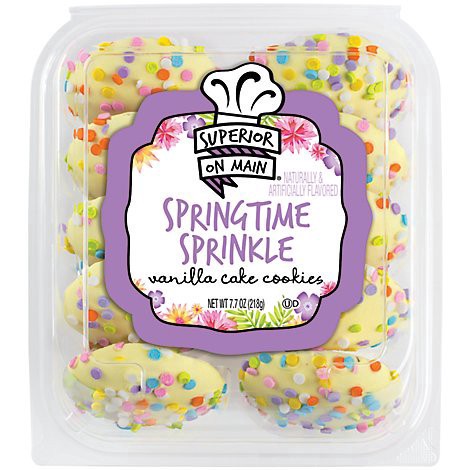 slide 1 of 1, Superior on Main Springtime Sprinkle Cookies, 7.7 oz