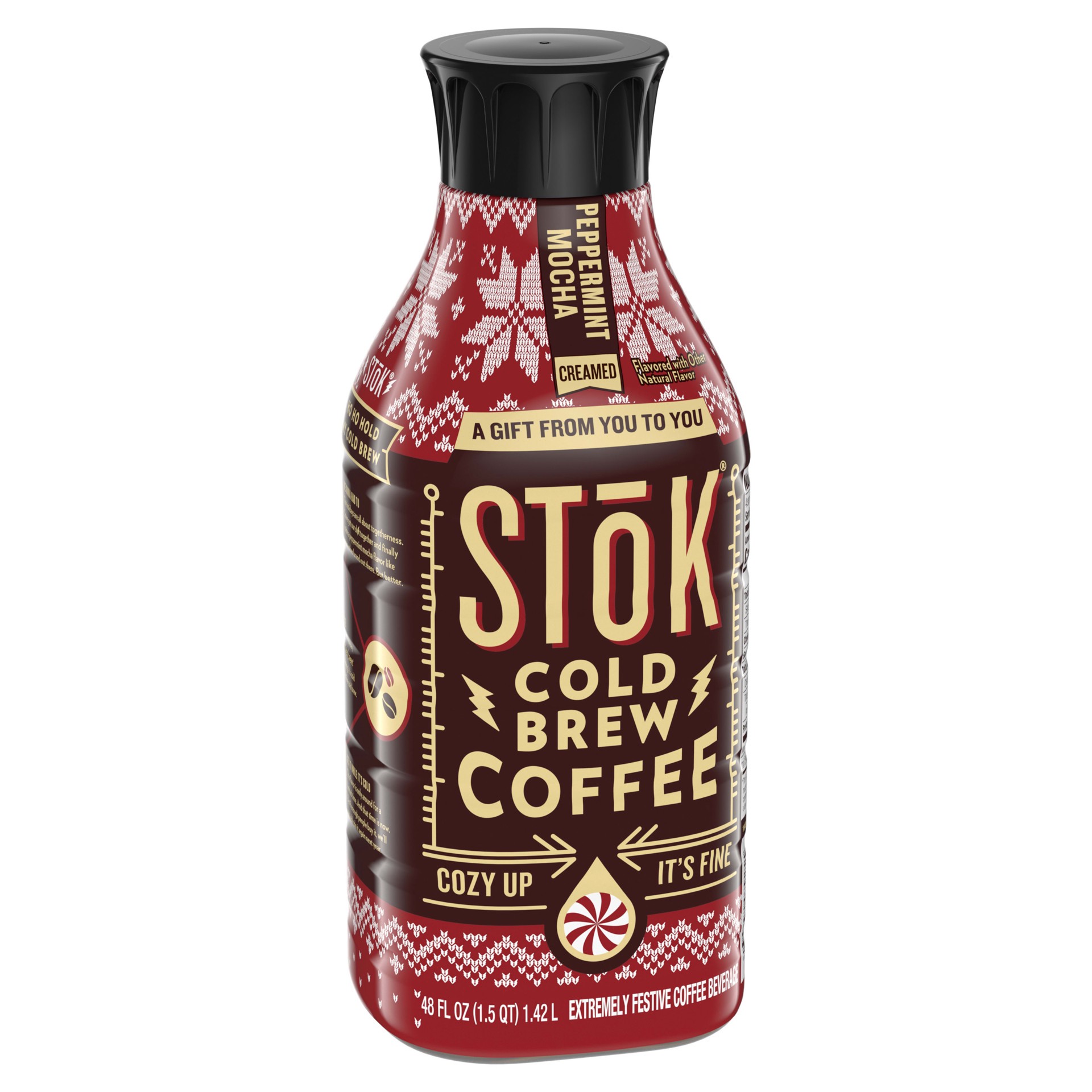 slide 3 of 5, STōK Cold Brew Coffee, Peppermint Mocha Creamed, Sweetened- 48 oz, 48 oz