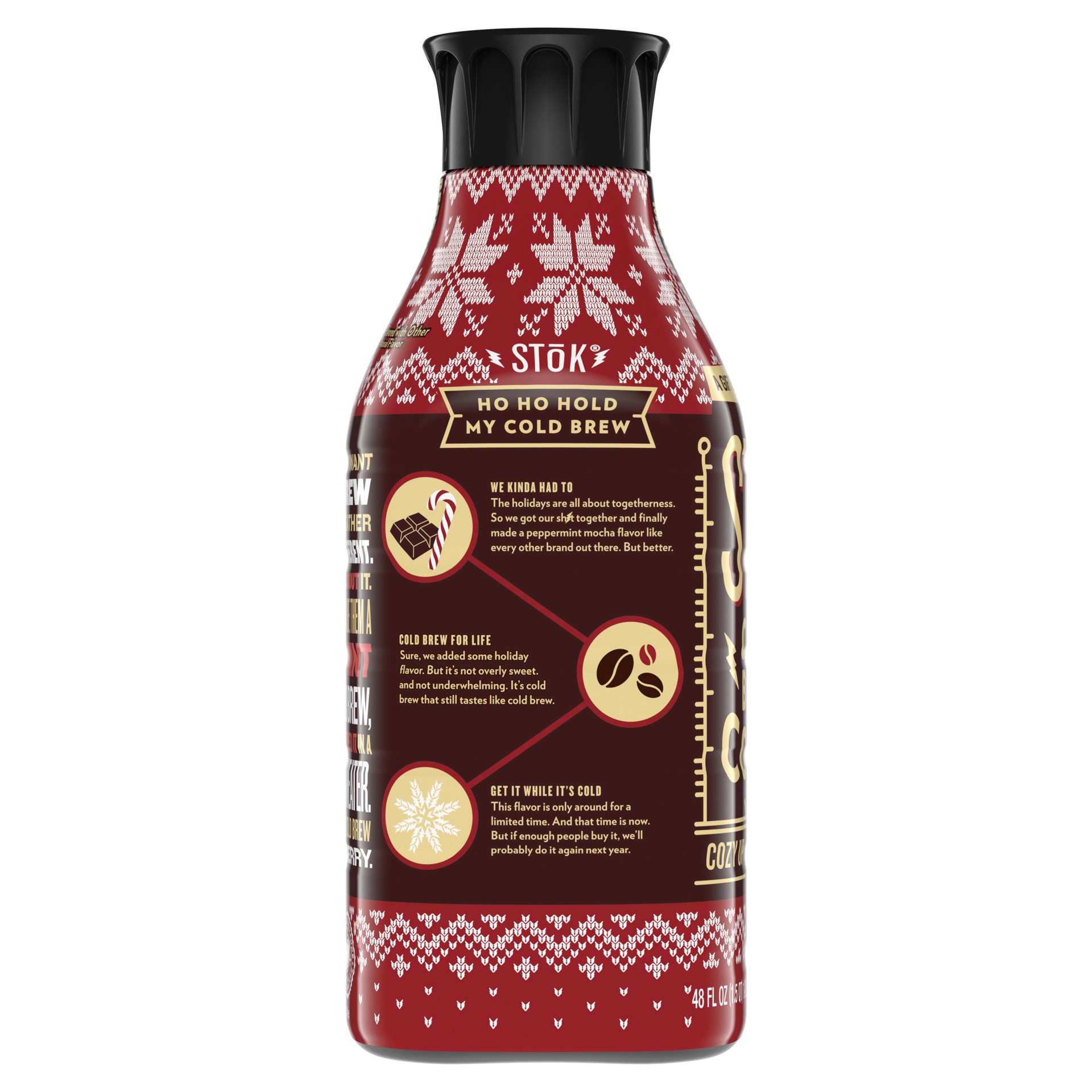 slide 4 of 5, STōK Cold Brew Coffee, Peppermint Mocha Creamed, Sweetened- 48 oz, 48 oz