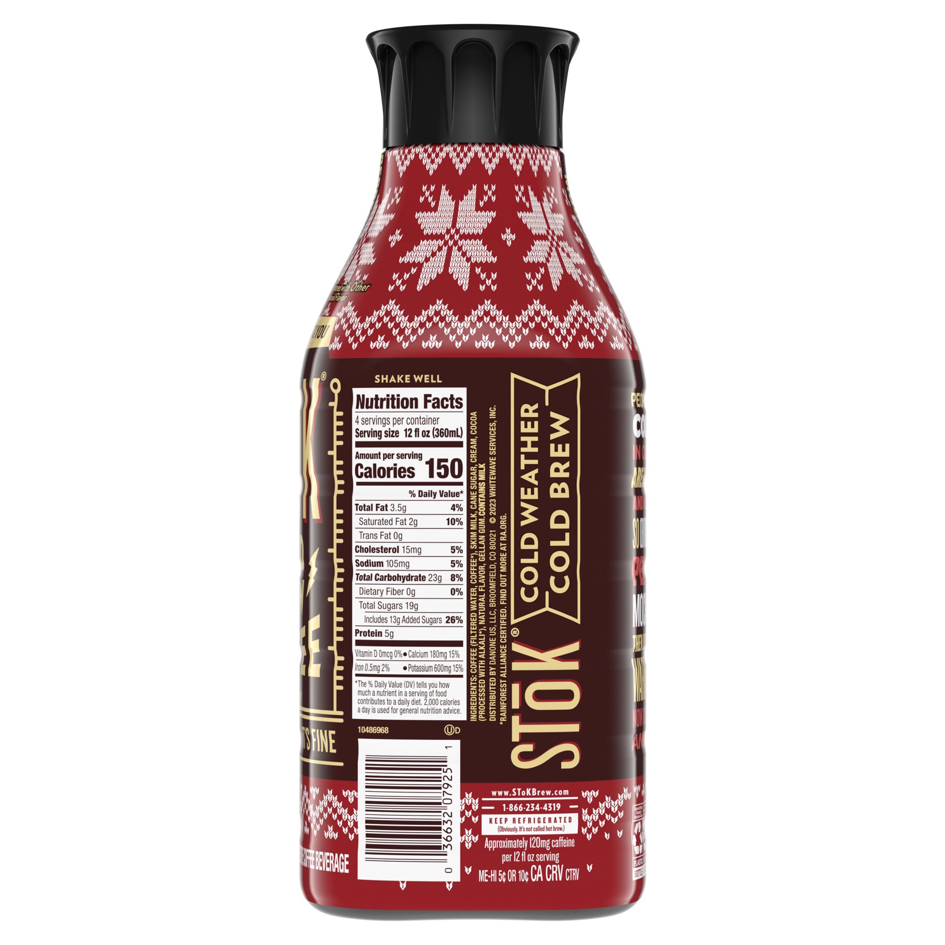 slide 2 of 5, STōK Cold Brew Coffee, Peppermint Mocha Creamed, Sweetened- 48 oz, 48 oz