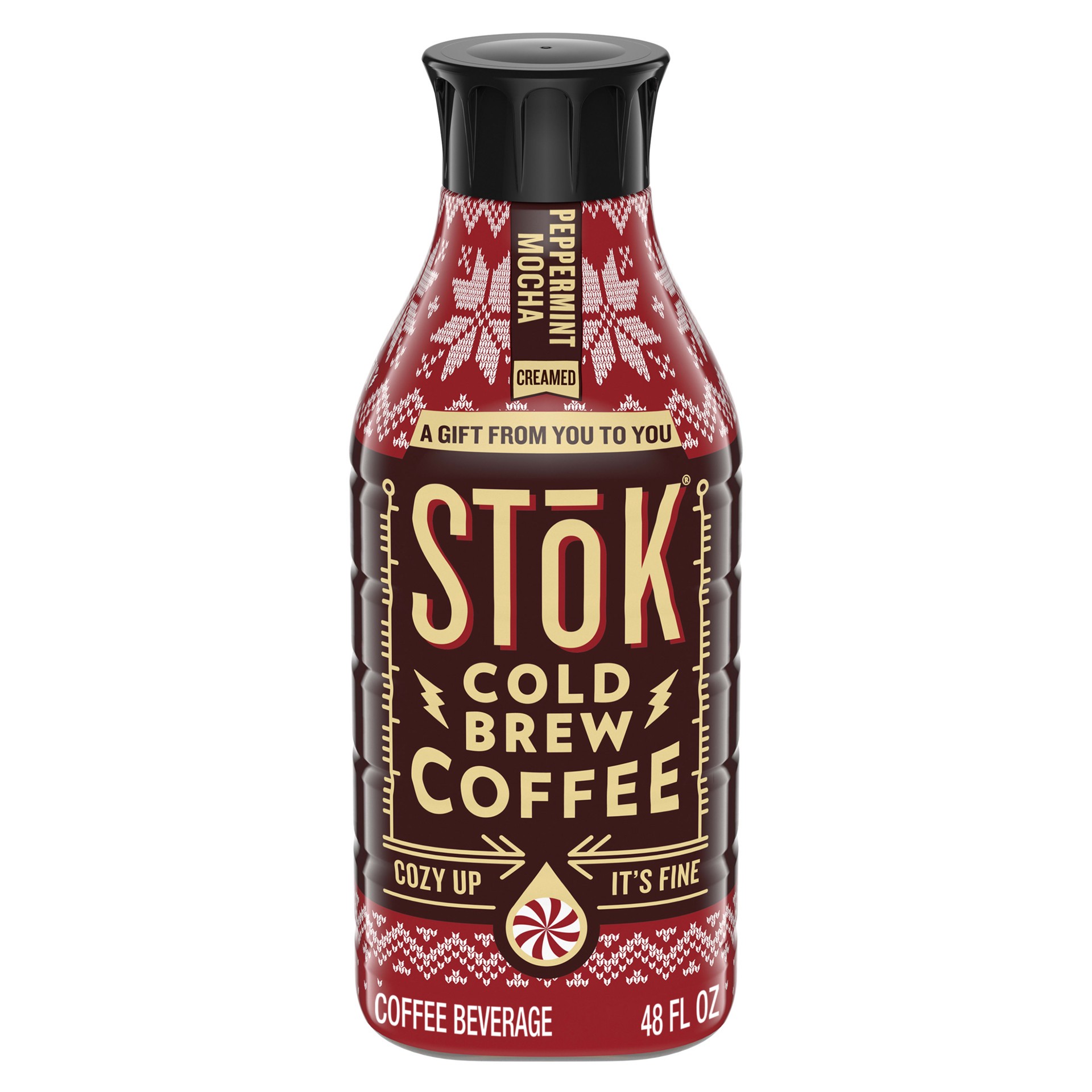 slide 1 of 5, STōK Cold Brew Coffee, Peppermint Mocha Creamed, Sweetened- 48 oz, 48 oz