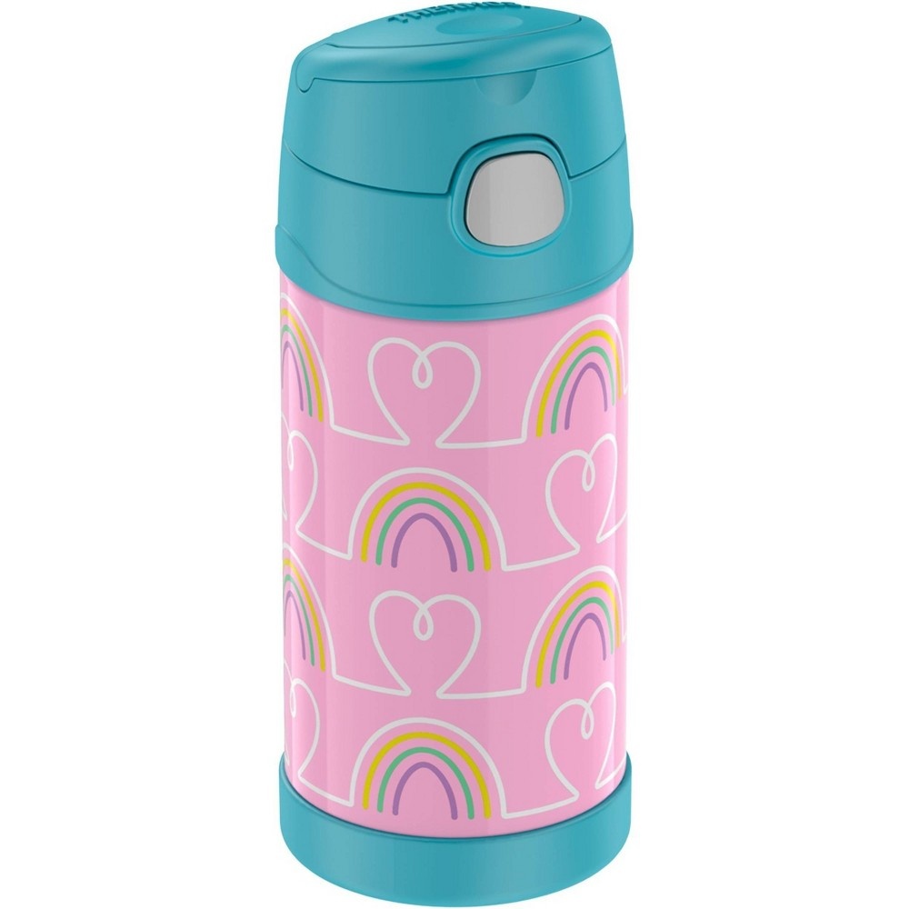 slide 2 of 8, Thermos FUNtainer Water Bottle - Hearts/Stars, 12 oz