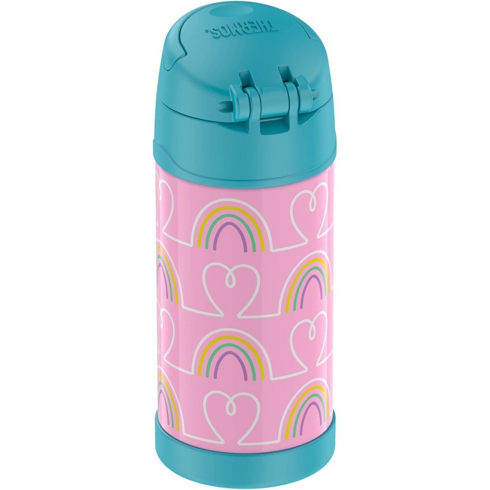 slide 3 of 8, Thermos FUNtainer Water Bottle - Hearts/Stars, 12 oz