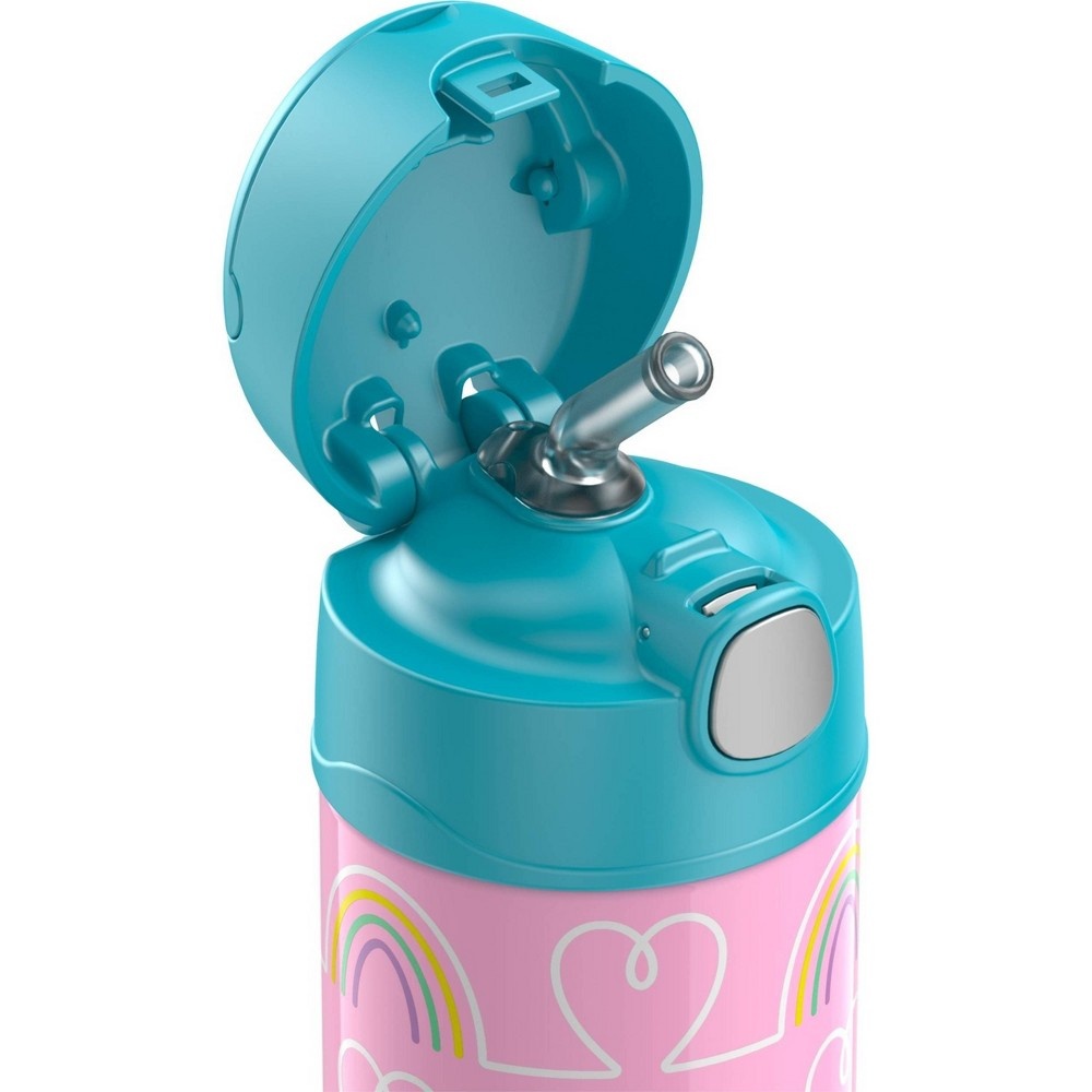 slide 6 of 8, Thermos FUNtainer Water Bottle - Hearts/Stars, 12 oz