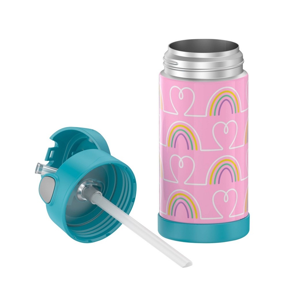 slide 8 of 8, Thermos FUNtainer Water Bottle - Hearts/Stars, 12 oz