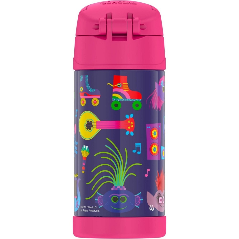 slide 3 of 7, Thermos Trolls FUNtainer Water Bottle, 12 oz