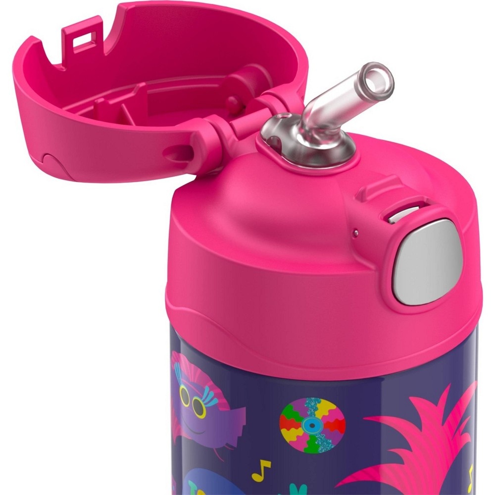 slide 7 of 7, Thermos Trolls FUNtainer Water Bottle, 12 oz