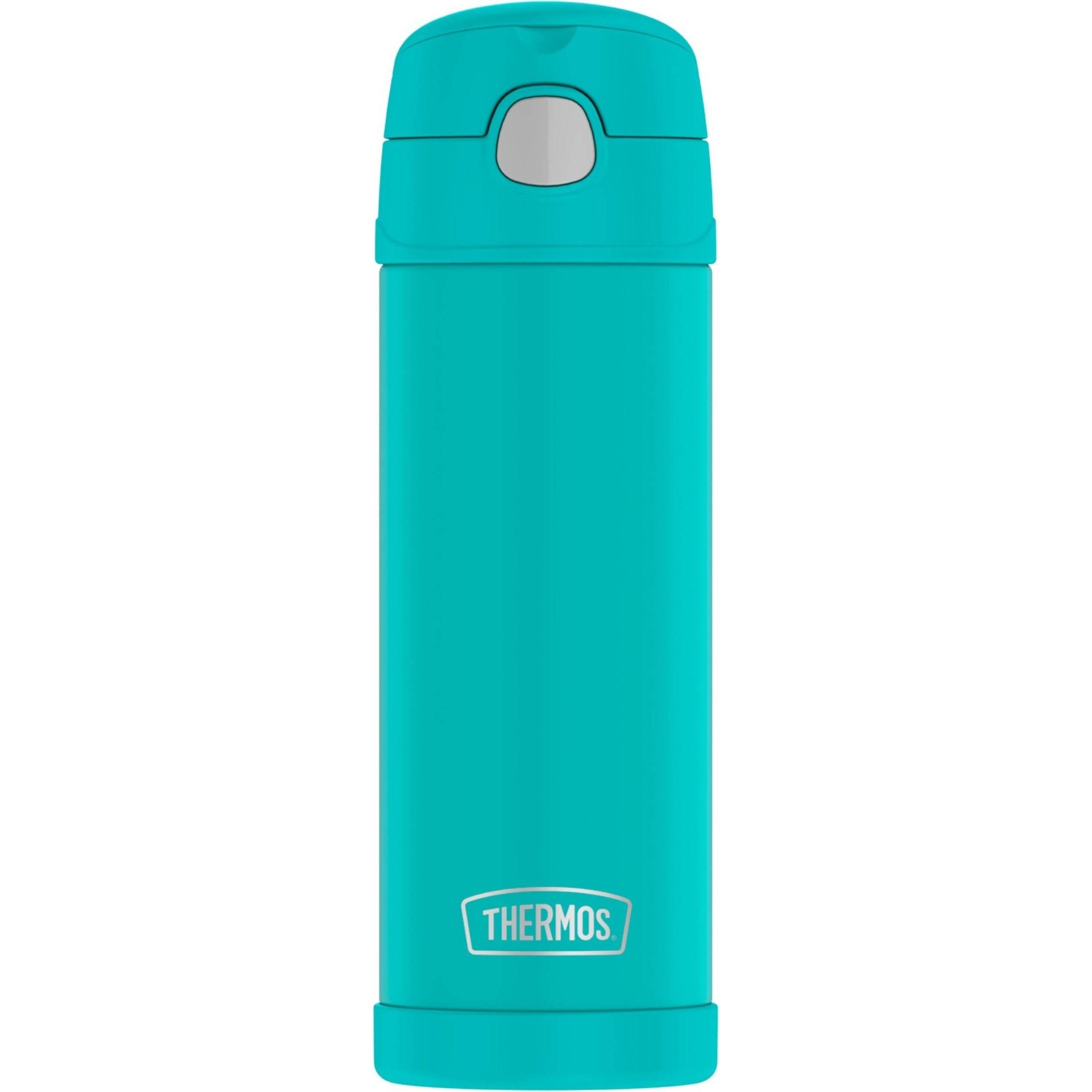 slide 1 of 5, Thermos FUNtainer Water Bottle with Spout - Aqua, 16 oz