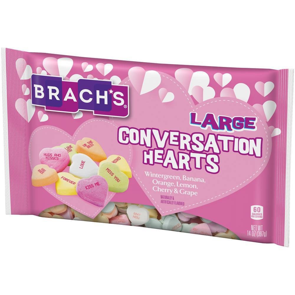 slide 3 of 3, Brach's Valentine's Large Conversation Hearts, 14 oz