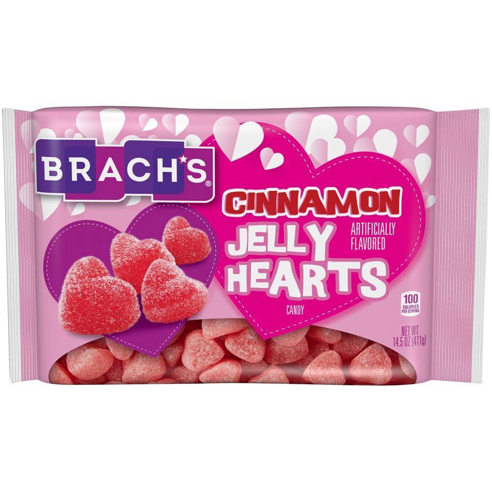 slide 1 of 3, Brach's Valentine's Day Cinnamon Jelly Hearts, 14.5 oz