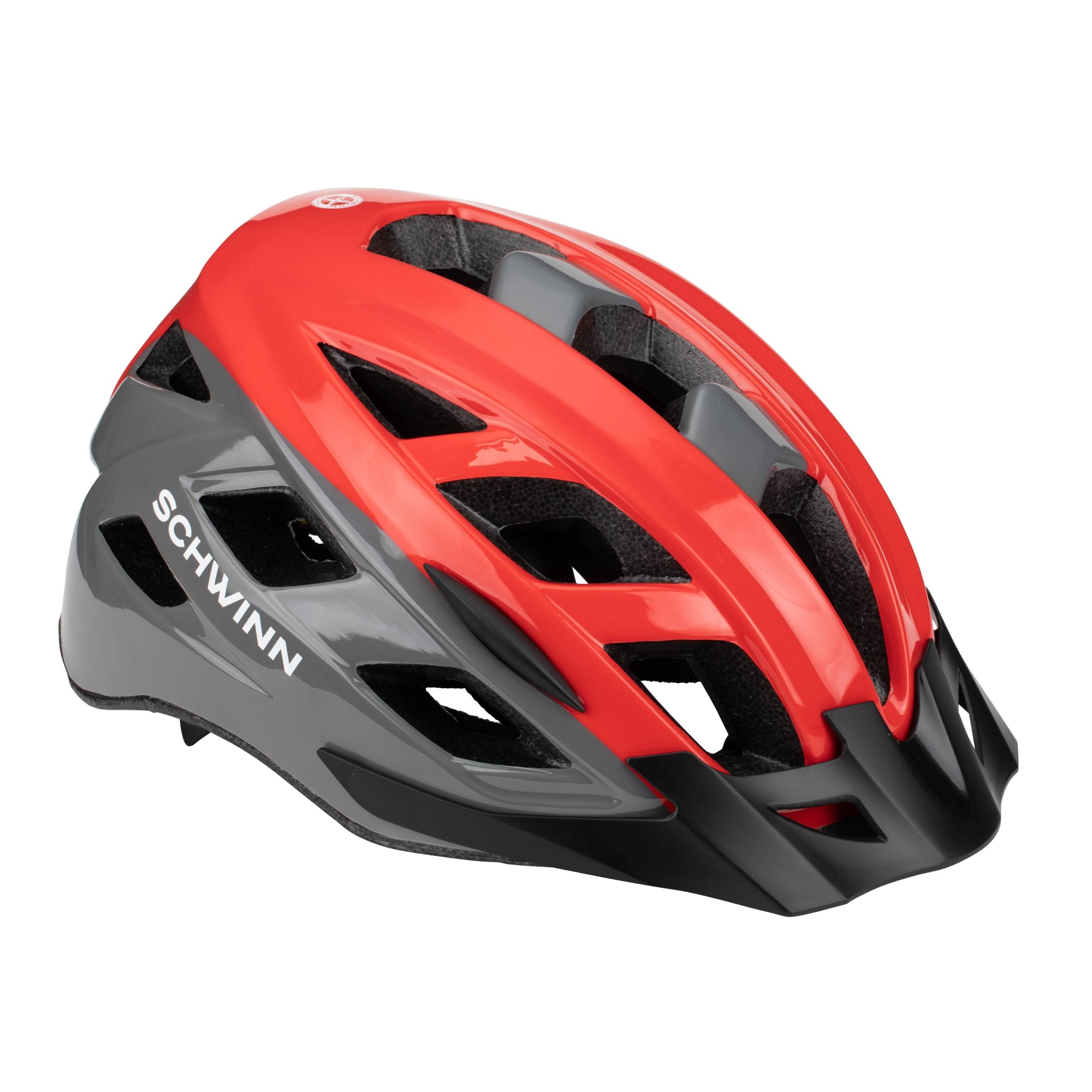 slide 1 of 5, Schwinn Dash Adult Helmet - Red/Gray, 1 ct