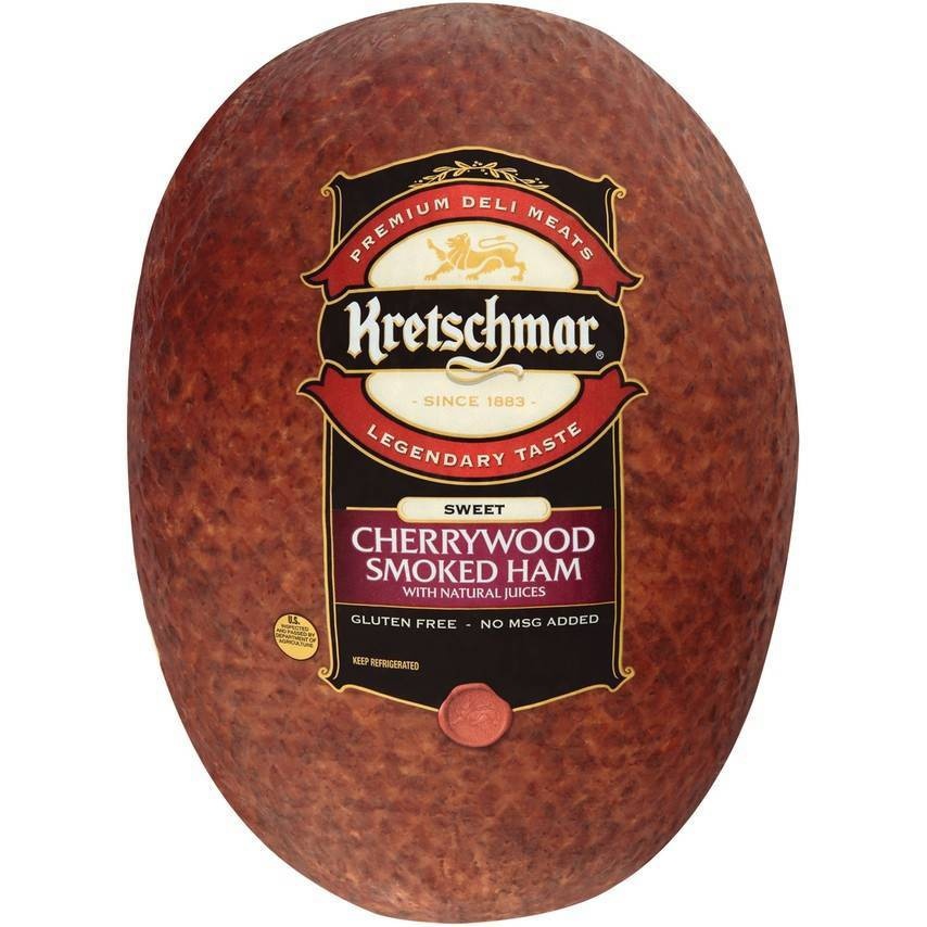 slide 1 of 4, Kretschmar Sweet Cherrywood Smoked Ham - priced, per lb
