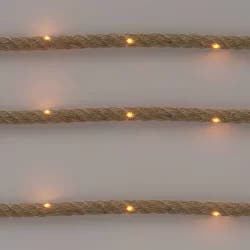 35ct Outdoor LED Microdot Battery Operated Fairy String Lights Natural - Threshold