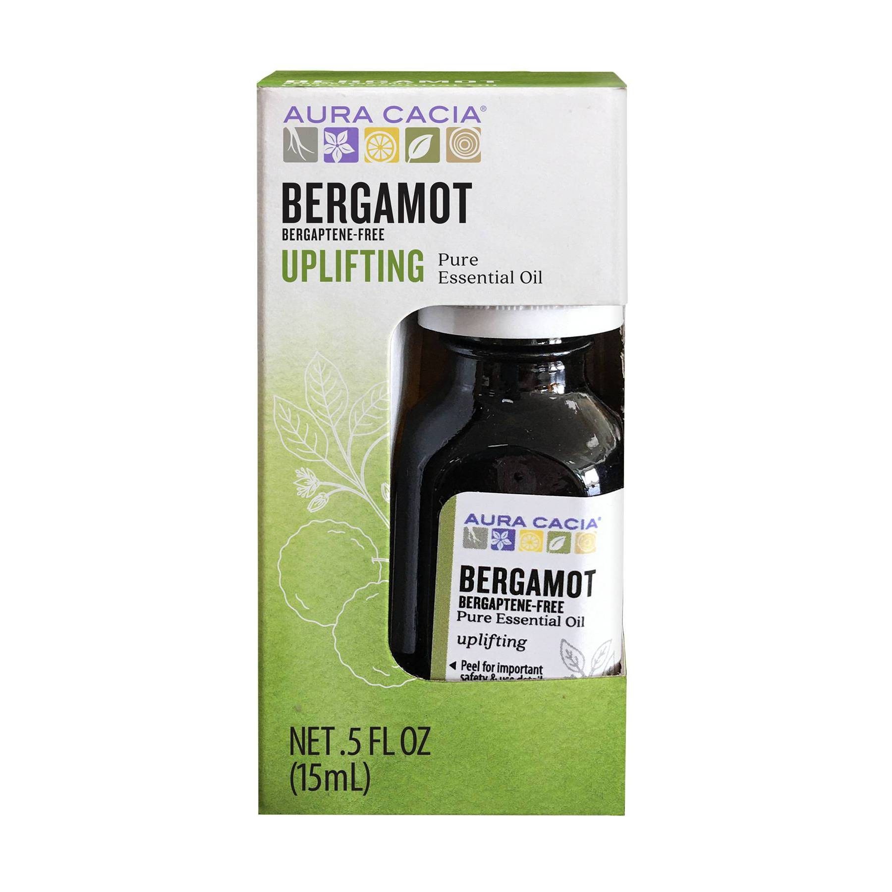 slide 1 of 5, Aura Cacia Bergamot Uplifting Pure Essential Oil, 0.5 fl oz