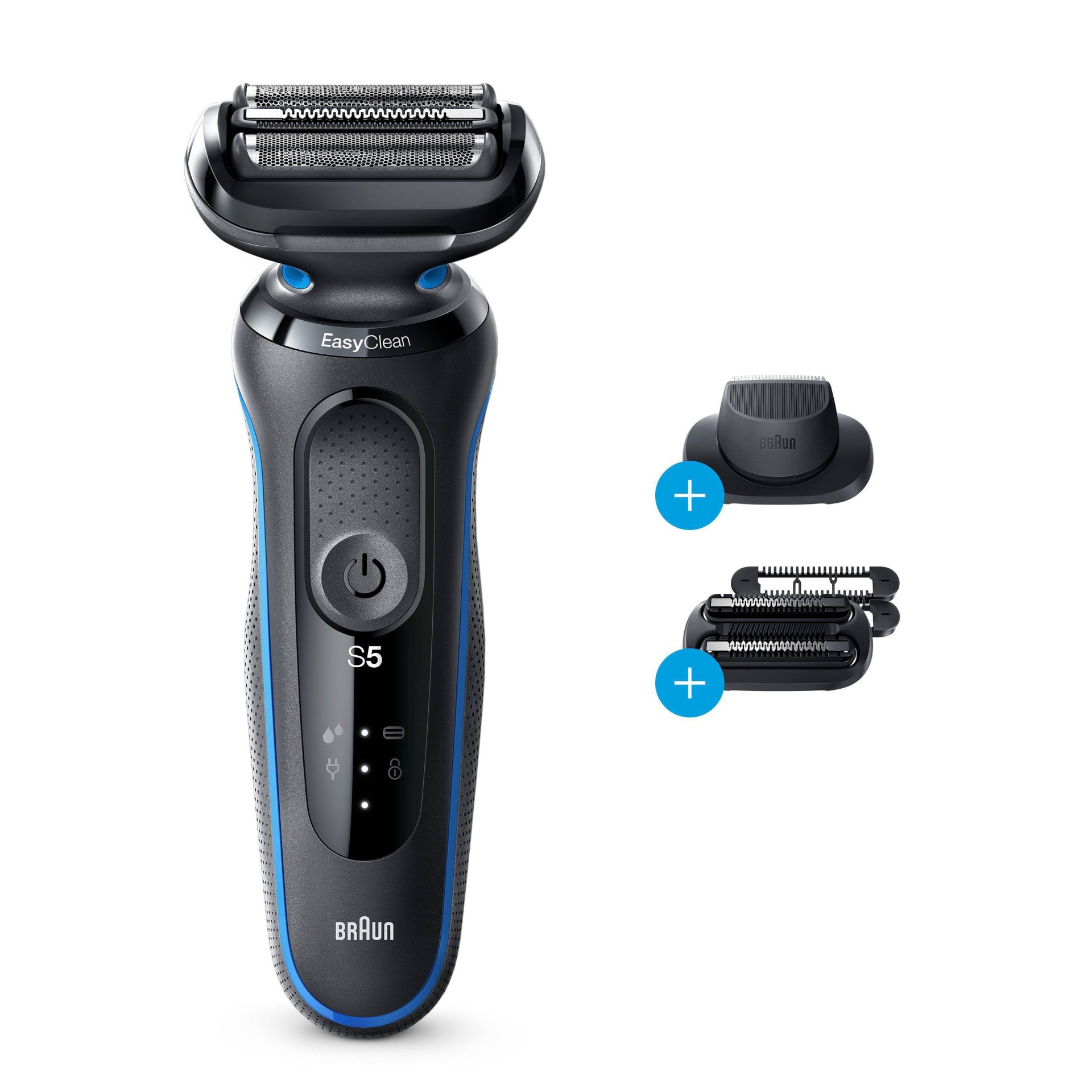 slide 1 of 6, Braun Series 5-5035s Men's Rechargeable Wet & Dry Electric Foil Shaver, 1 ct