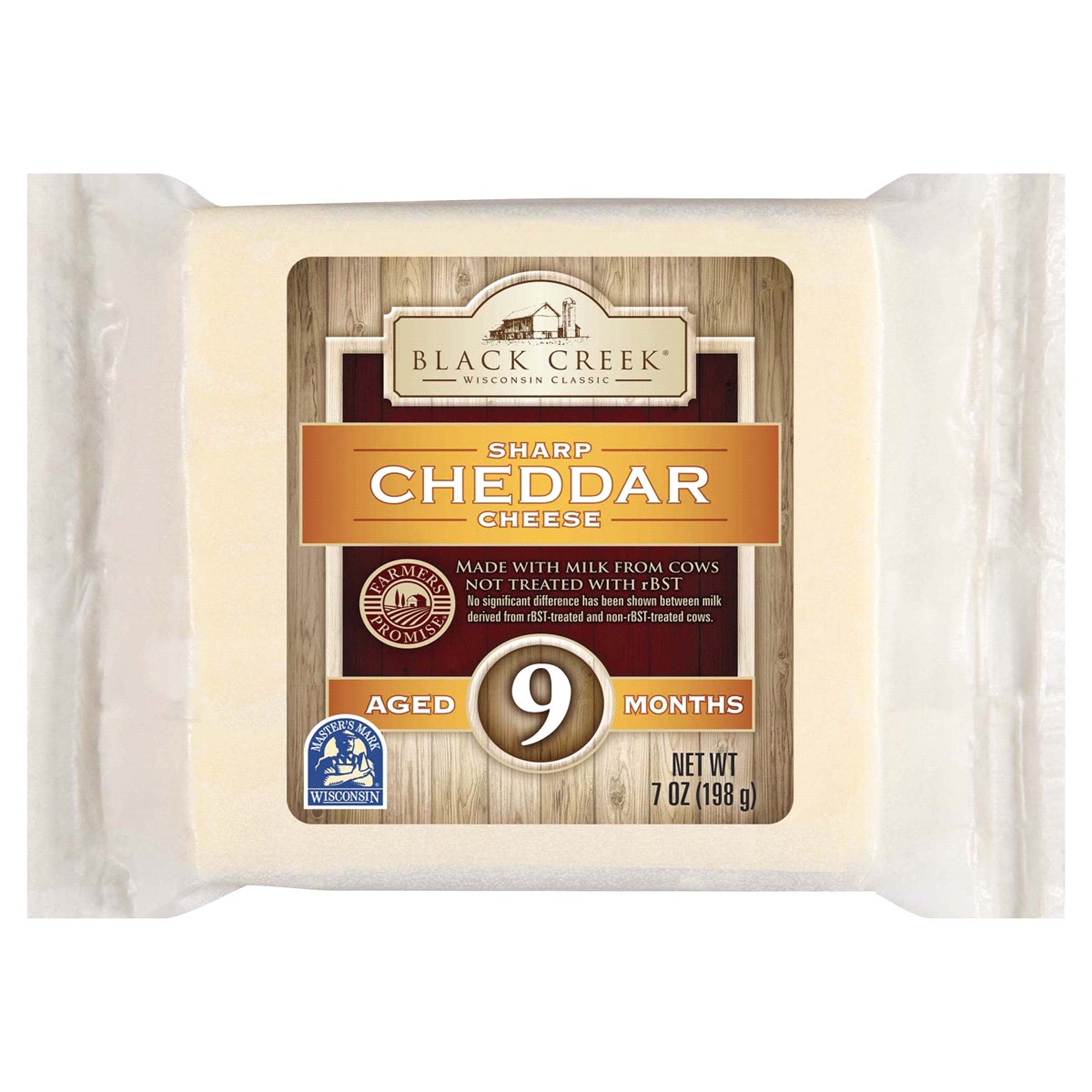 slide 1 of 13, Black Creek 9-Month Sharp White Cheddar, 7 oz, 7 oz