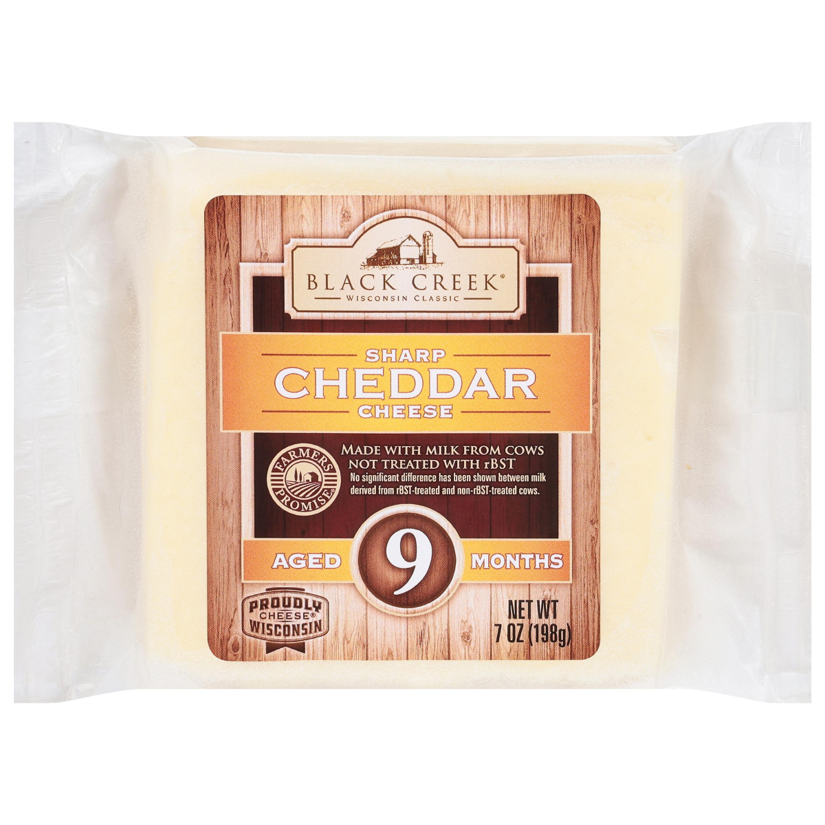 slide 1 of 5, Black Creek 9-Month Sharp White Cheddar Cheese, 7 oz, 7 oz