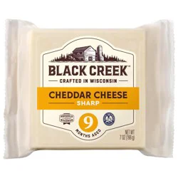 Black Creek 9-Month Sharp White Cheddar Cheese, 7 Oz