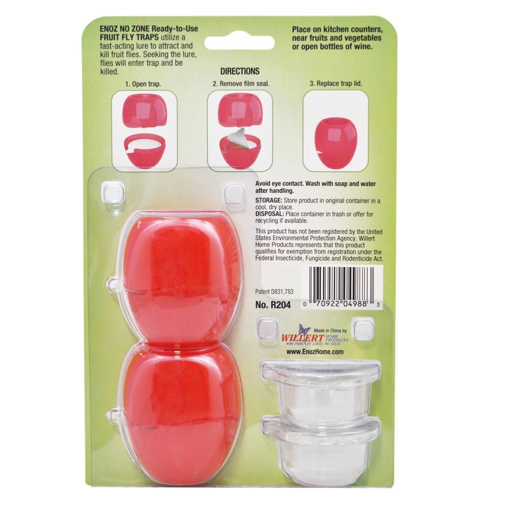 slide 2 of 4, No Zone Ready to Use Fruit Fly Trap - Enoz, 2 ct