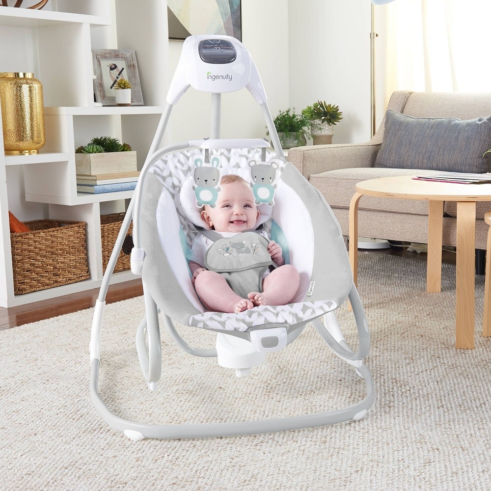 slide 6 of 17, Ingenuity Simple Comfort 2-in-1 Swing & Rocker - Raylan, 1 ct