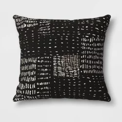 Outdoor Decorative Throw Pillow Black/White - Opalhouse