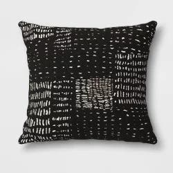 Outdoor Decorative Throw Pillow Black/White - Opalhouse