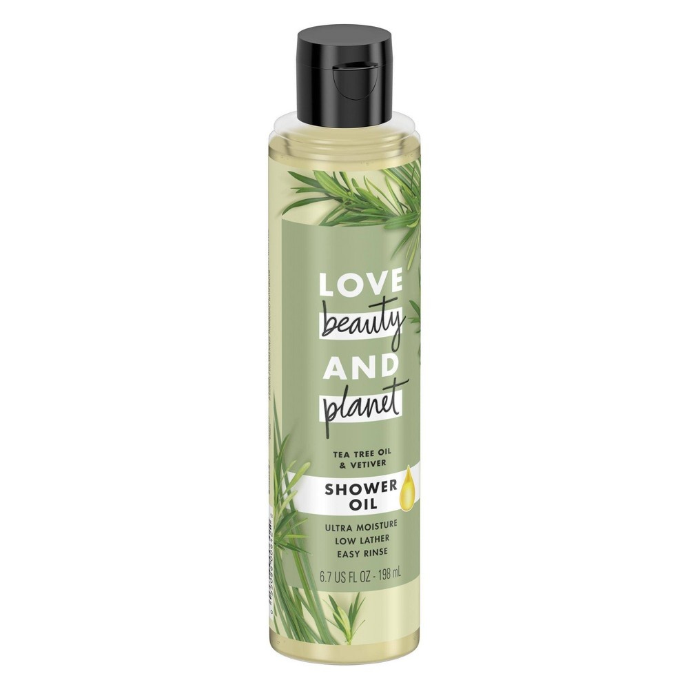 slide 4 of 8, Love Beauty and Planet LBP Tea Tree Oil &; Vetiver Shower Oil Body Wash, 6.7 oz