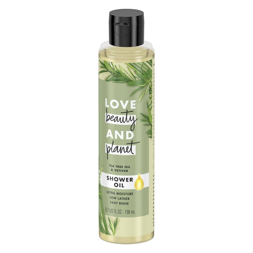 slide 6 of 8, Love Beauty and Planet LBP Tea Tree Oil &; Vetiver Shower Oil Body Wash, 6.7 oz