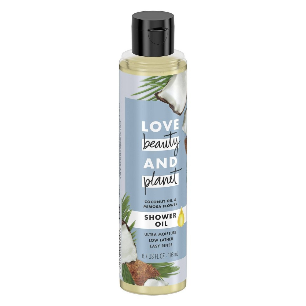 slide 6 of 8, Love Beauty and Planet LBP Coconut Oil & Mimosa Flower Shower Oil Body Wash, 6.7 oz