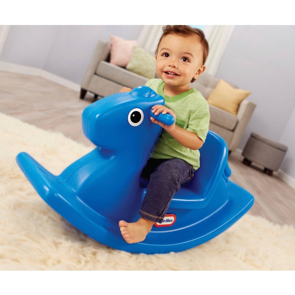 slide 2 of 5, Little Tikes Rocking Horse Blue, 1 ct