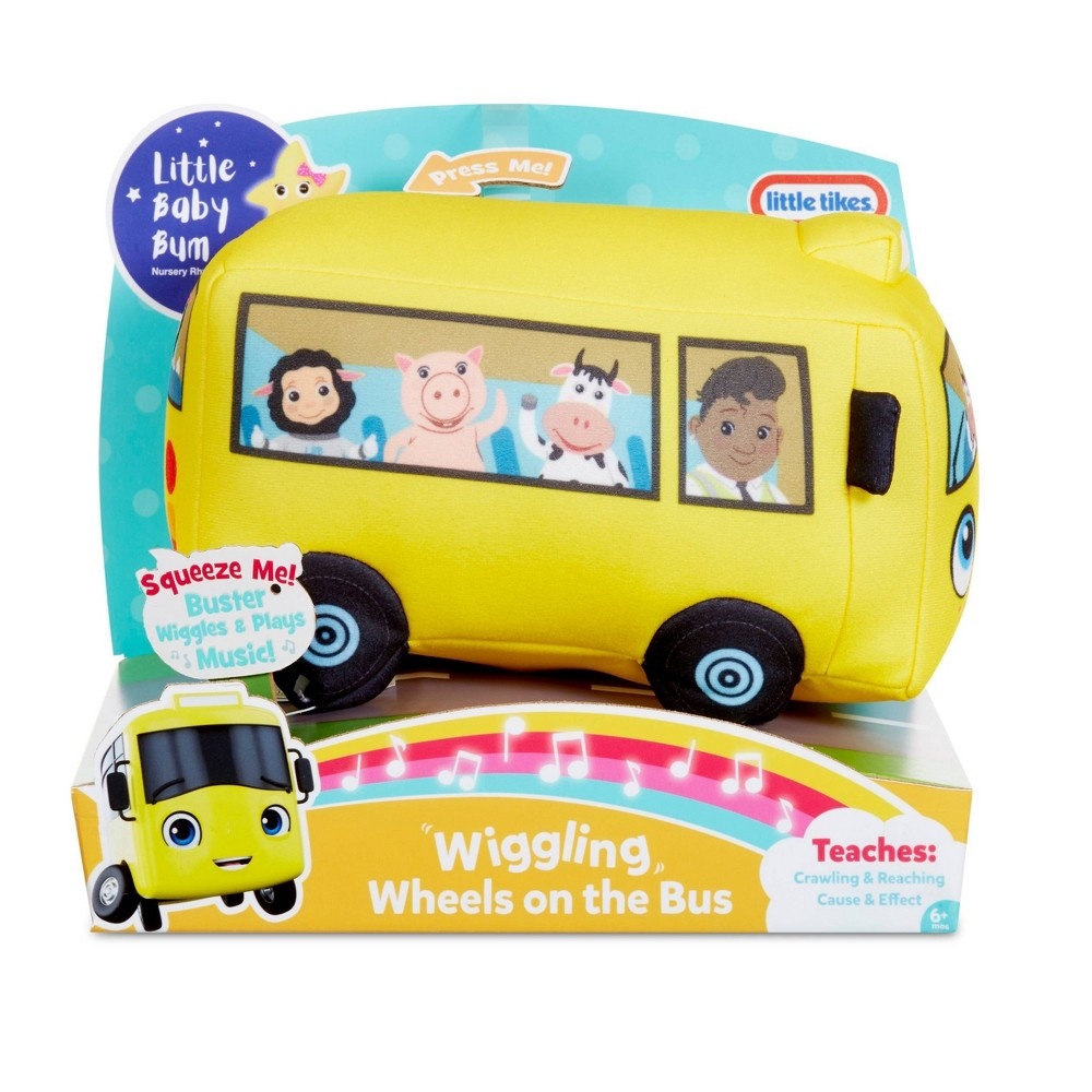 slide 5 of 5, Little Tikes Little Baby Bum Wiggling Wheels on the Bus Plush, 1 ct