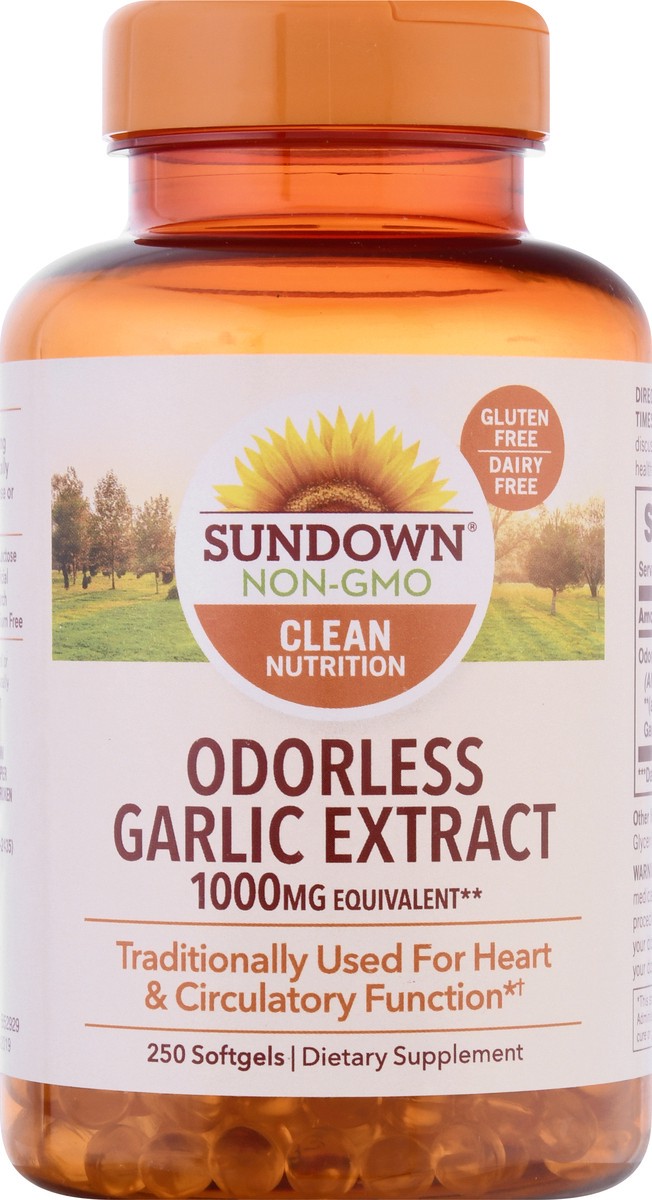 slide 6 of 9, Sundown Naturals Odorless Garlic Supplement, 250 ct